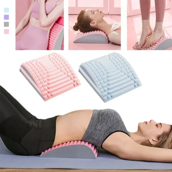 Back Stretcher Pillow Neck Relaxer  Back  Lumbar Support Massage Yoga Open Back Pain Relief